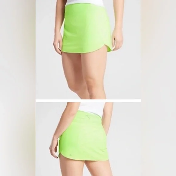 Athleta Run With It skirt - Neon Green! Excellent condition. Size Small. - Picture 2 of 9